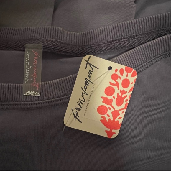 FP Movement Free People drop shoulder high low garment dyed cotton top M π - Picture 8 of 9